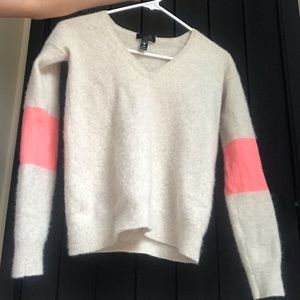 Aqua Cashmere V neck Sweater